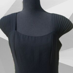 Black Sheath Dress Size 8 Fully Lined Back Zipper